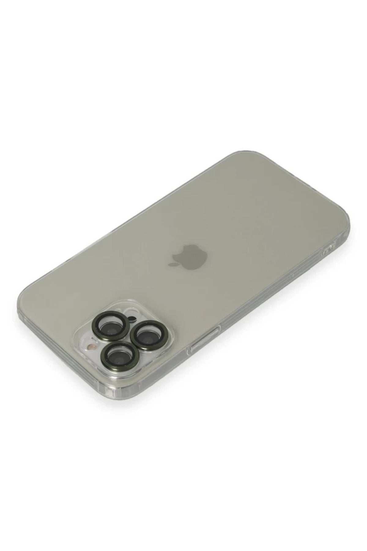 Apple iPhone 13 Pro Max Uyumlu Kılıf Luko Lens Silikon - Yeşil