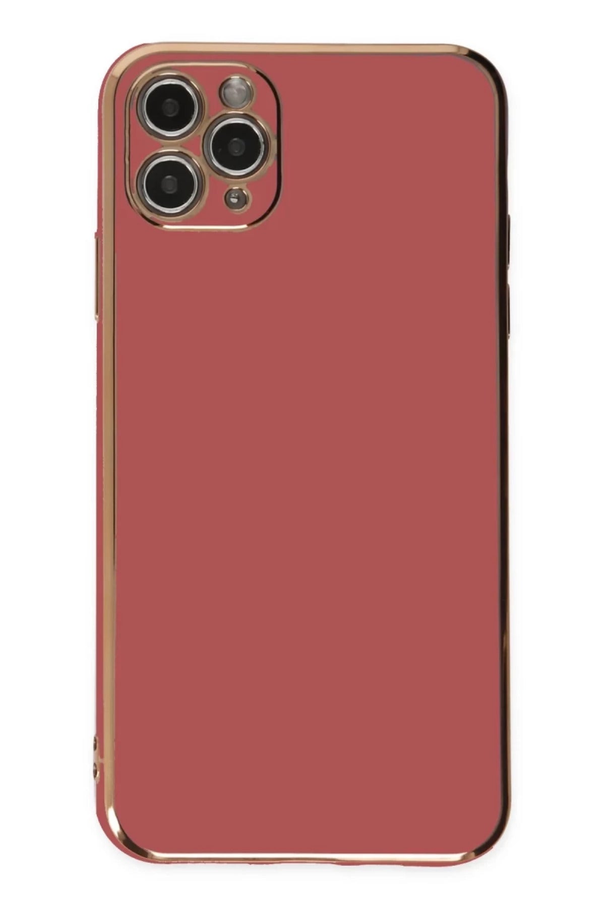 Apple iPhone 11 Pro Max Uyumlu Kılıf Volet Silikon - Kırmızı