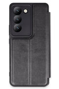 Vivo V30 Lite 4G Uyumlu Kılıf Flip Cover - Siyah
