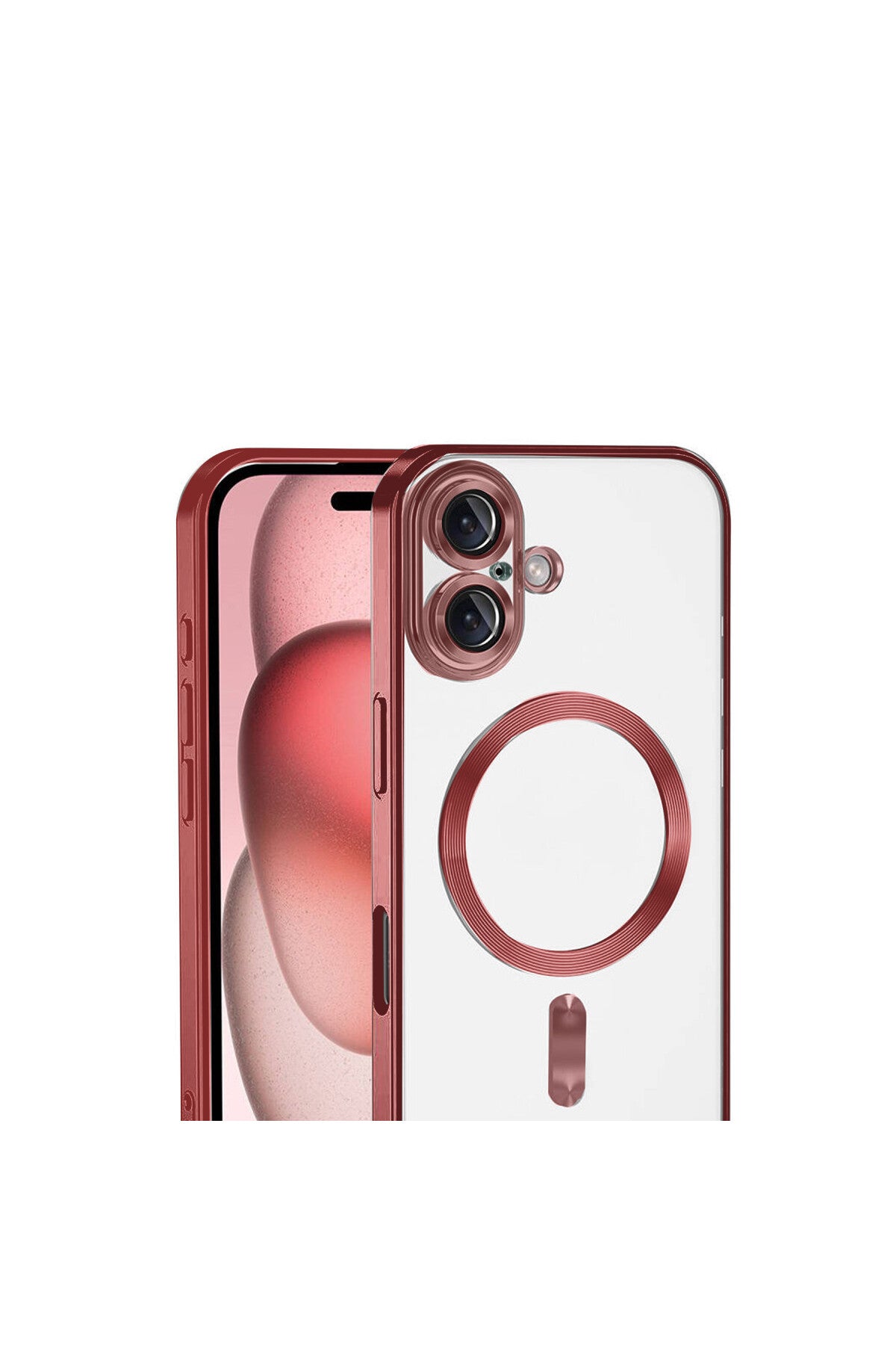 Apple iPhone 17 Uyumlu Kross Magneticsafe Kapak - Kırmızı