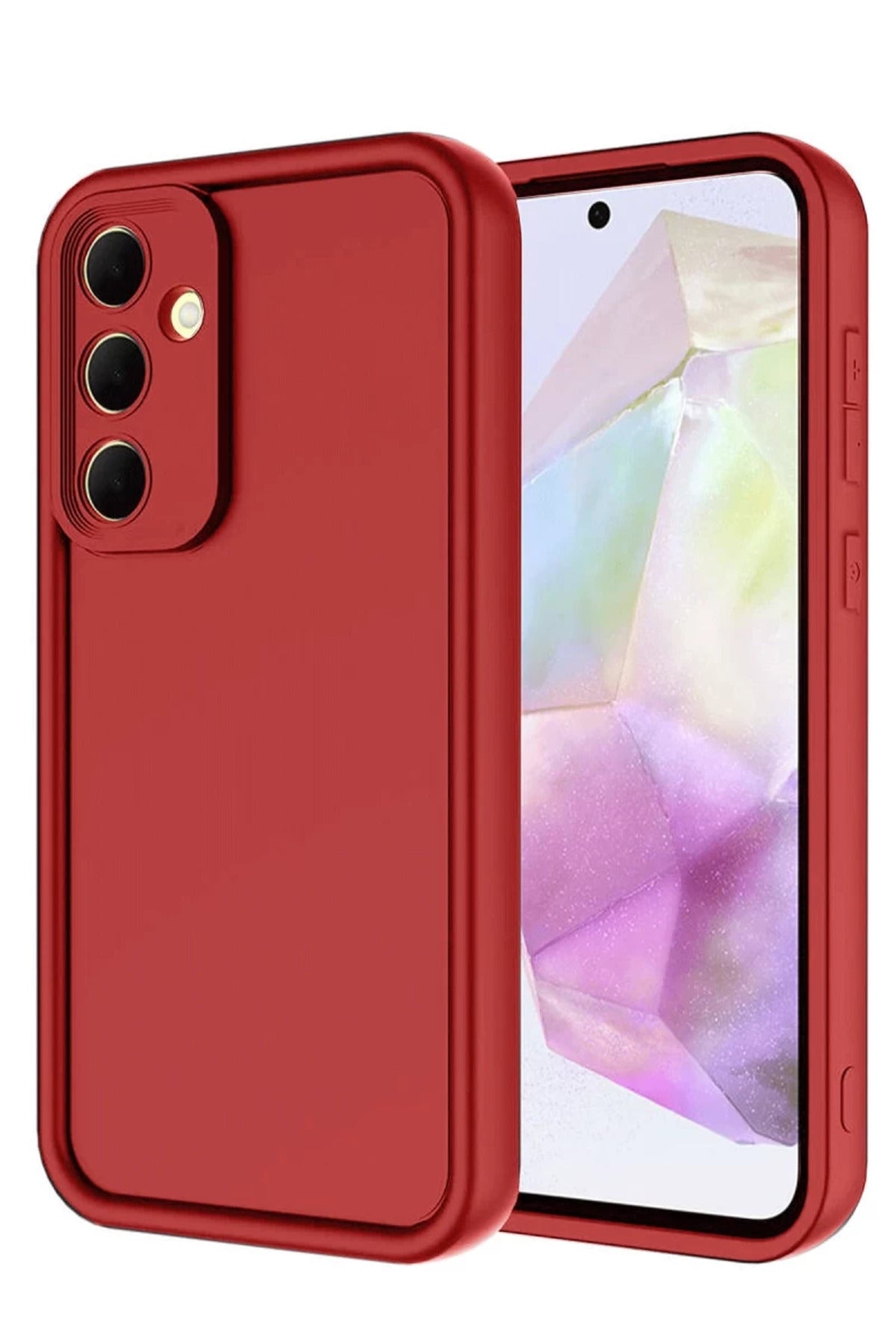 Samsung Galaxy A56 Uyumlu Kılıf Viera Silikon - Kırmızı