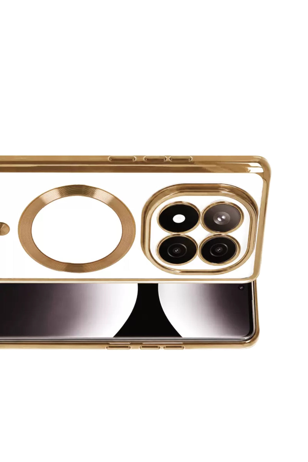 Xiaomi Redmi Note 15 Pro 4G Uyumlu Kross Magneticsafe Kapak - Gold