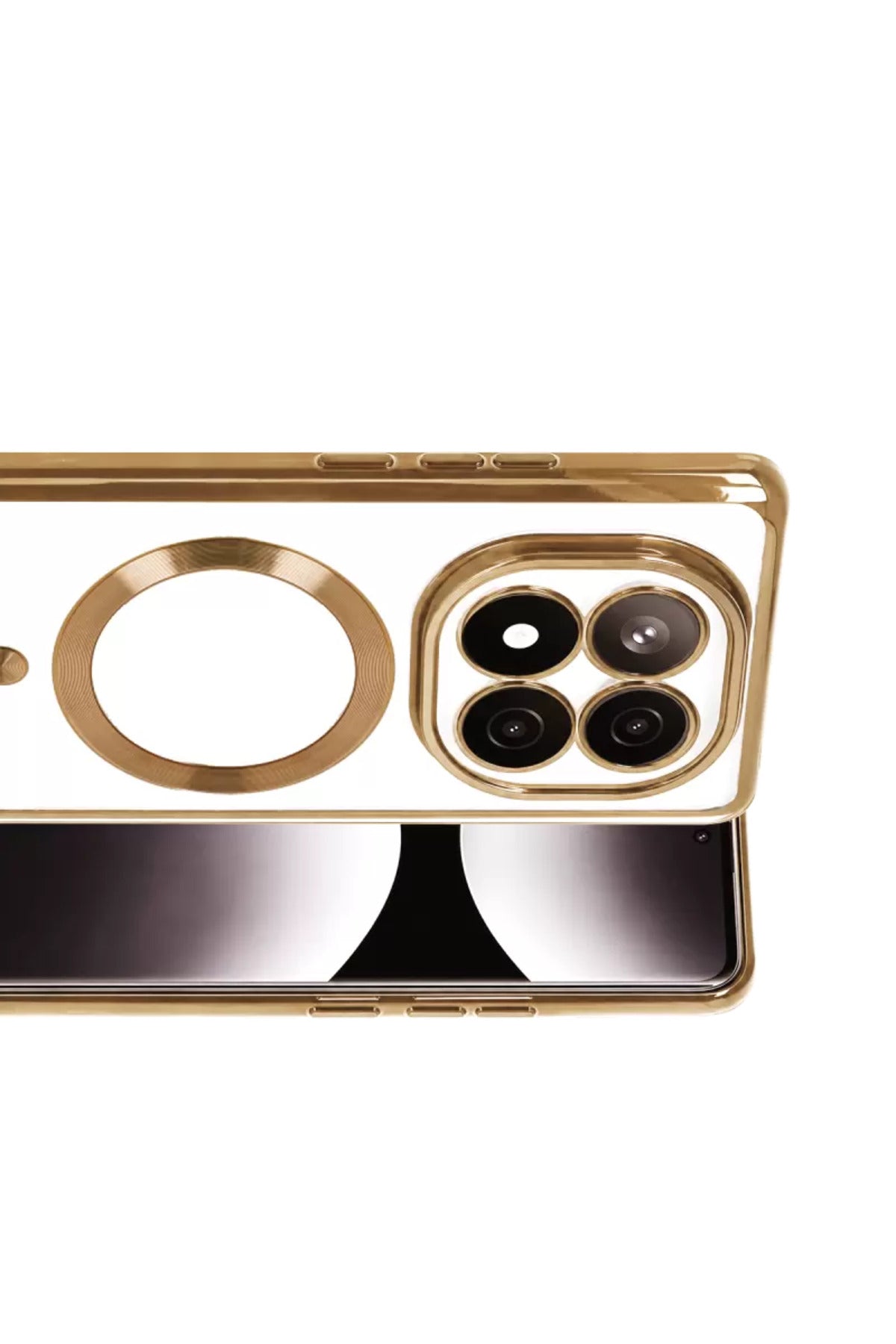 Xiaomi Redmi Note 15 Pro 4G Uyumlu Kross Magneticsafe Kapak - Gold