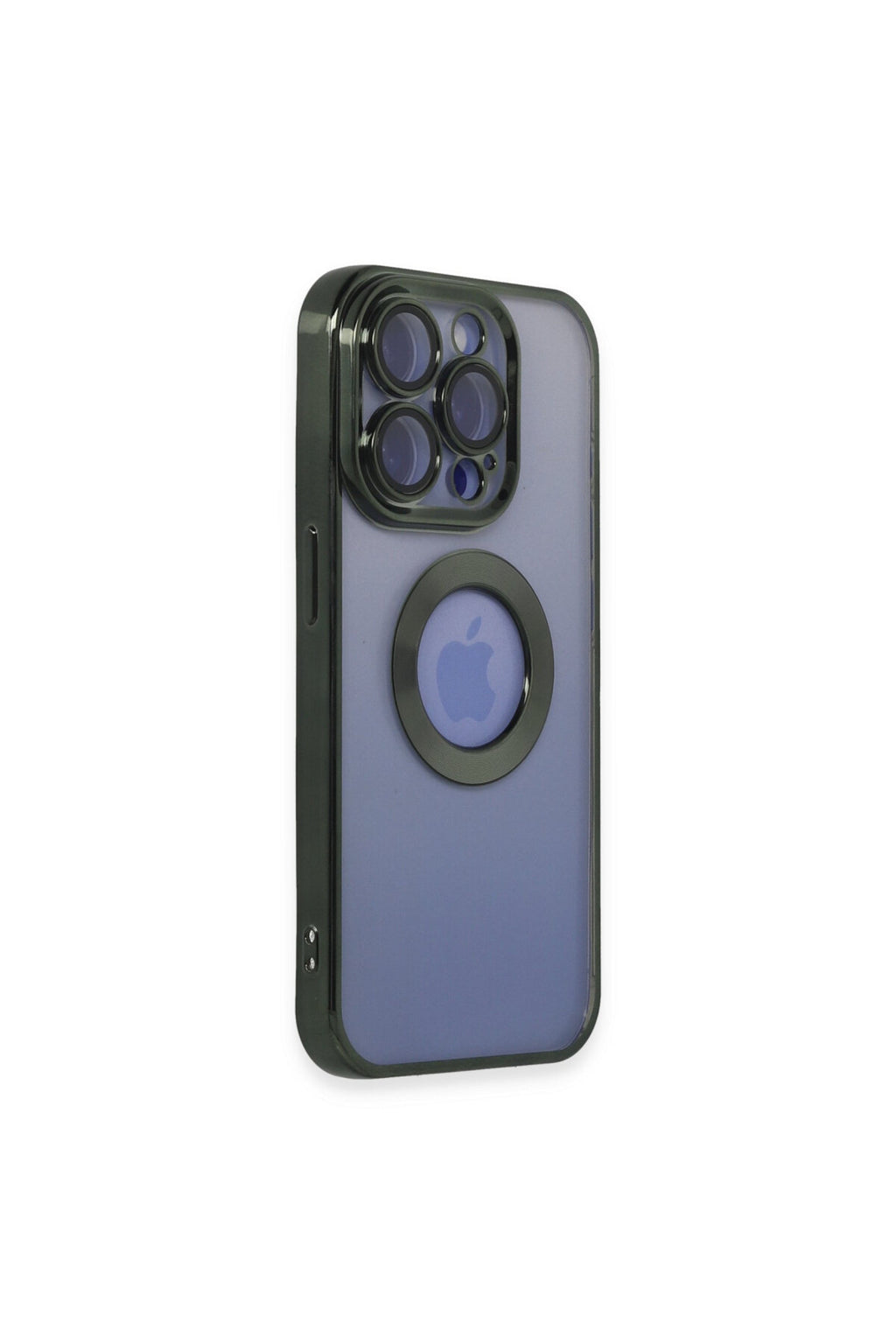 Apple iPhone 15 Pro Max Uyumlu Kılıf Slot Silikon - Köknar Yeşili