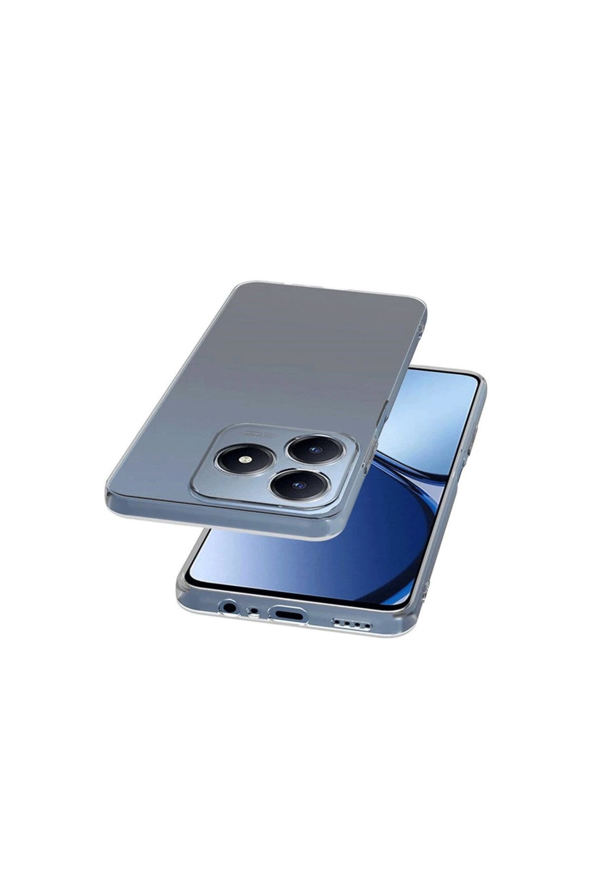 Realme C61 Uyumlu Kılıf Lüx Şeffaf Silikon
