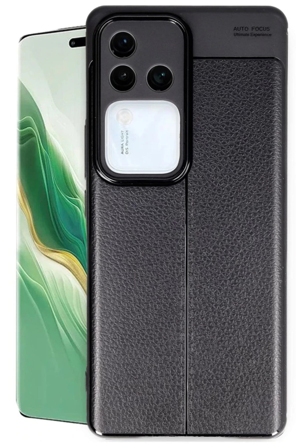 Vivo V30 5G Uyumlu Kılıf Auto Focus Kapak - Siyah
