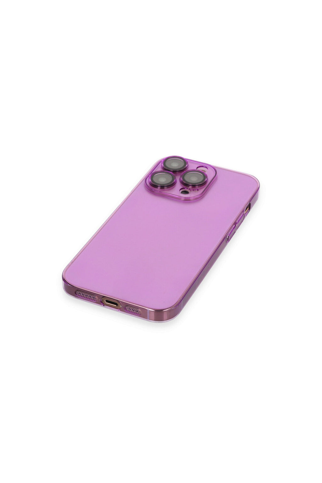Apple iPhone 14 Pro Max Uyumlu Kılıf Armada Lensli Kapak - Mor