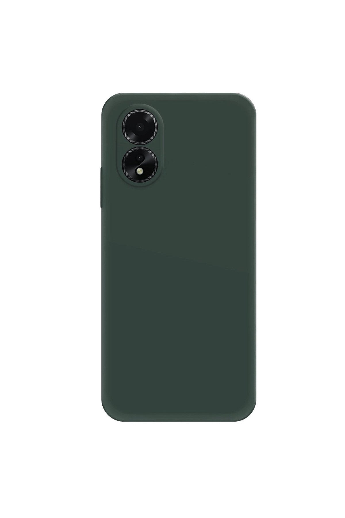 Oppo A38 Uyumlu Kılıf First Silikon - Koyu Yeşil