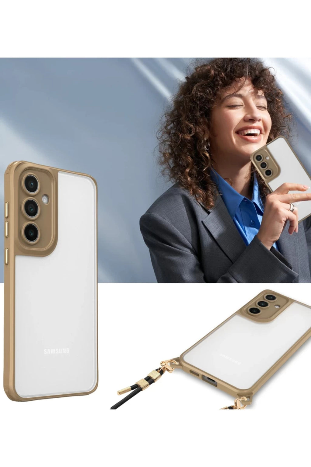 Samsung Galaxy A26 Uyumlu Kılıf Penta Silikon Kılıf - Çöl Titanyum
