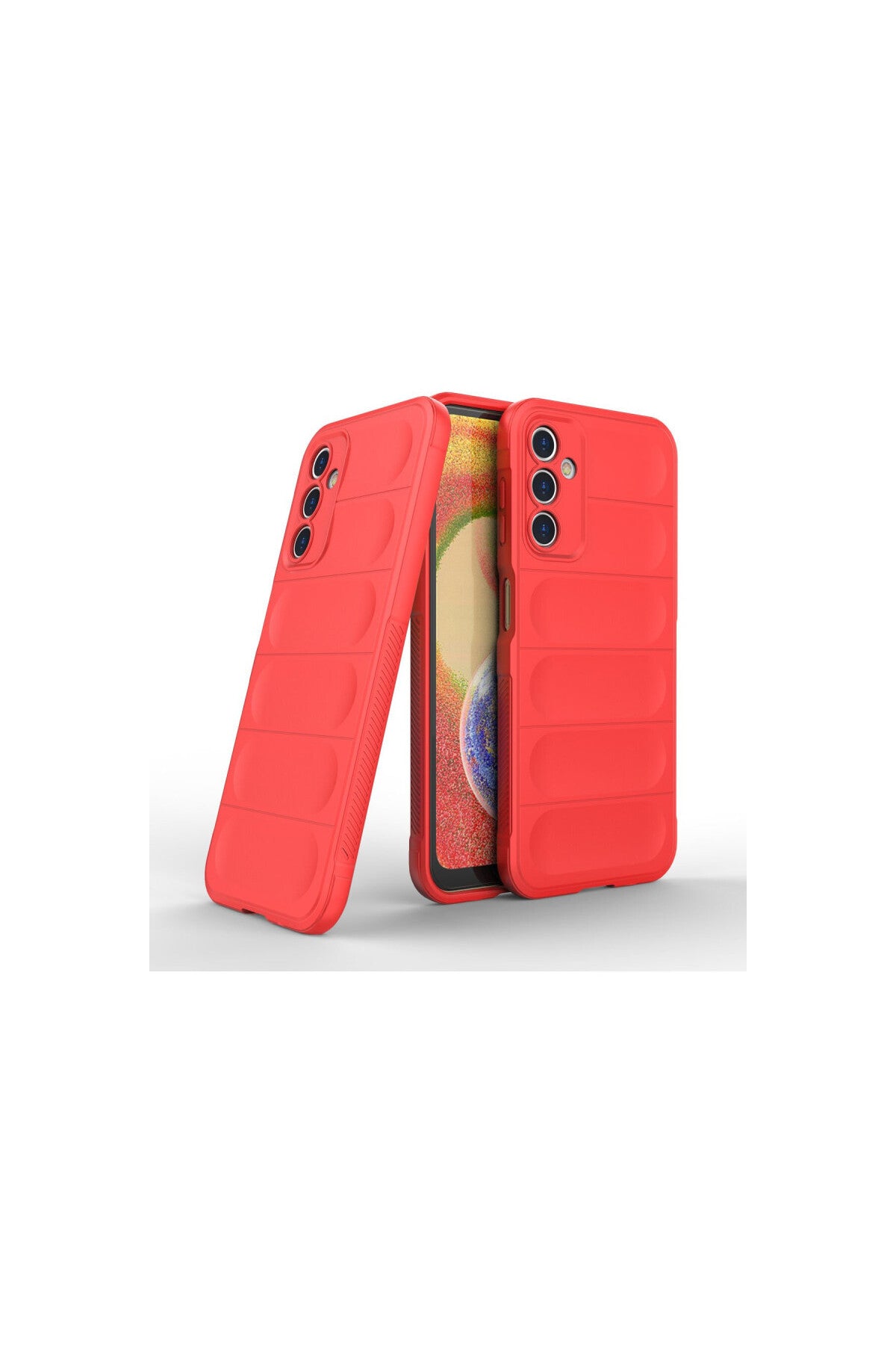 Samsung Galaxy A14 4G Uyumlu Kılıf Optimum Silikon - Kırmızı