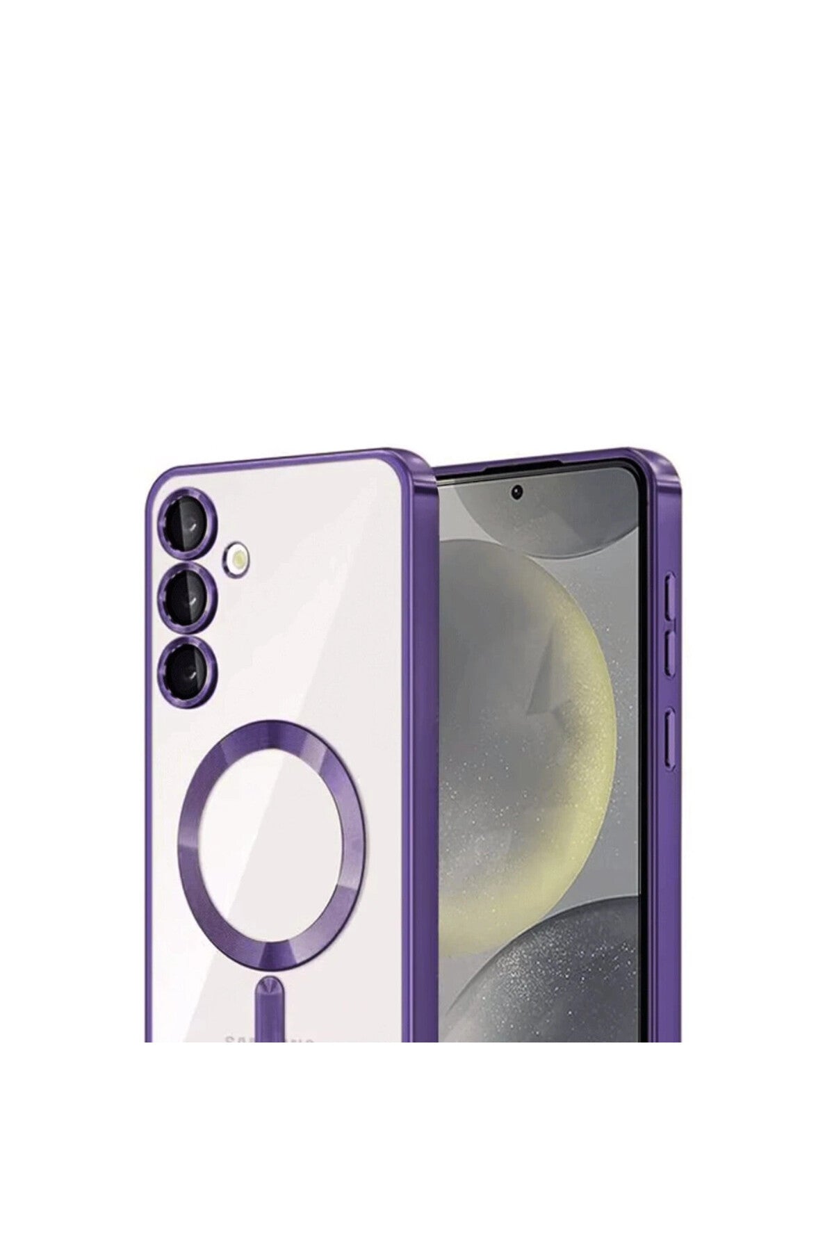 Samsung Galaxy A56 Uyumlu Kross Magneticsafe Kapak - Mor
