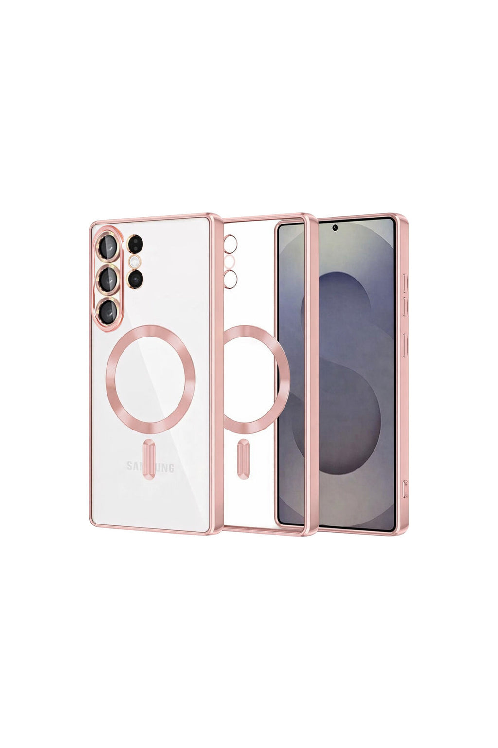 Samsung Galaxy S26 Ultra Uyumlu Kross Magneticsafe Kapak - Rose