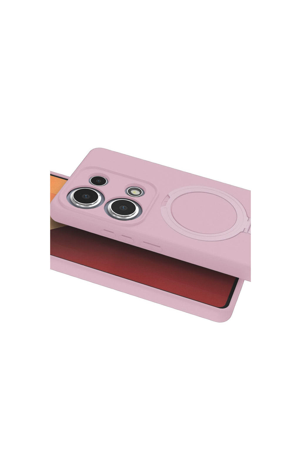 Xiaomi Redmi Note 13 Pro 4G Uyumlu Regal Magsafe Standlı Kapak - Açık Pembe