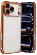 Apple iPhone 17 Pro Max Uyumlu Lensli Silikon - Turuncu
