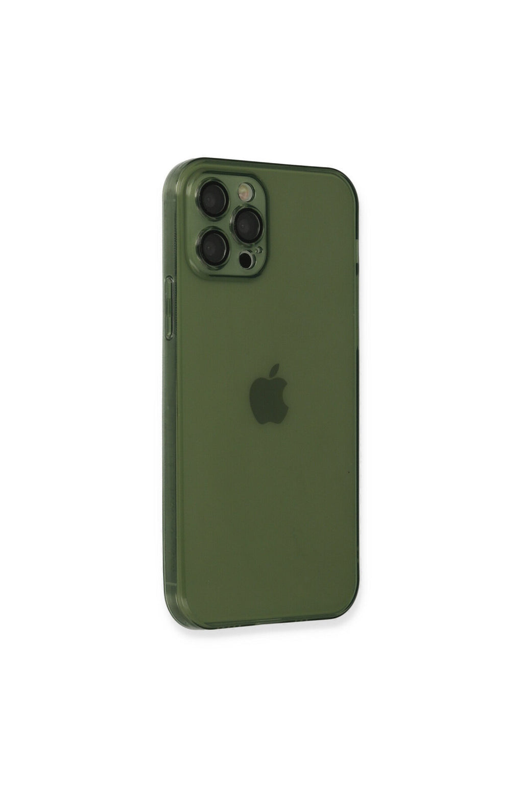 Apple iPhone 12 Pro Max Uyumlu Kılıf Fly Lens Silikon - Yeşil