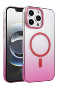 Apple iPhone 16 Pro Max Uyumlu Glossy Magsafe Kapak - Pembe