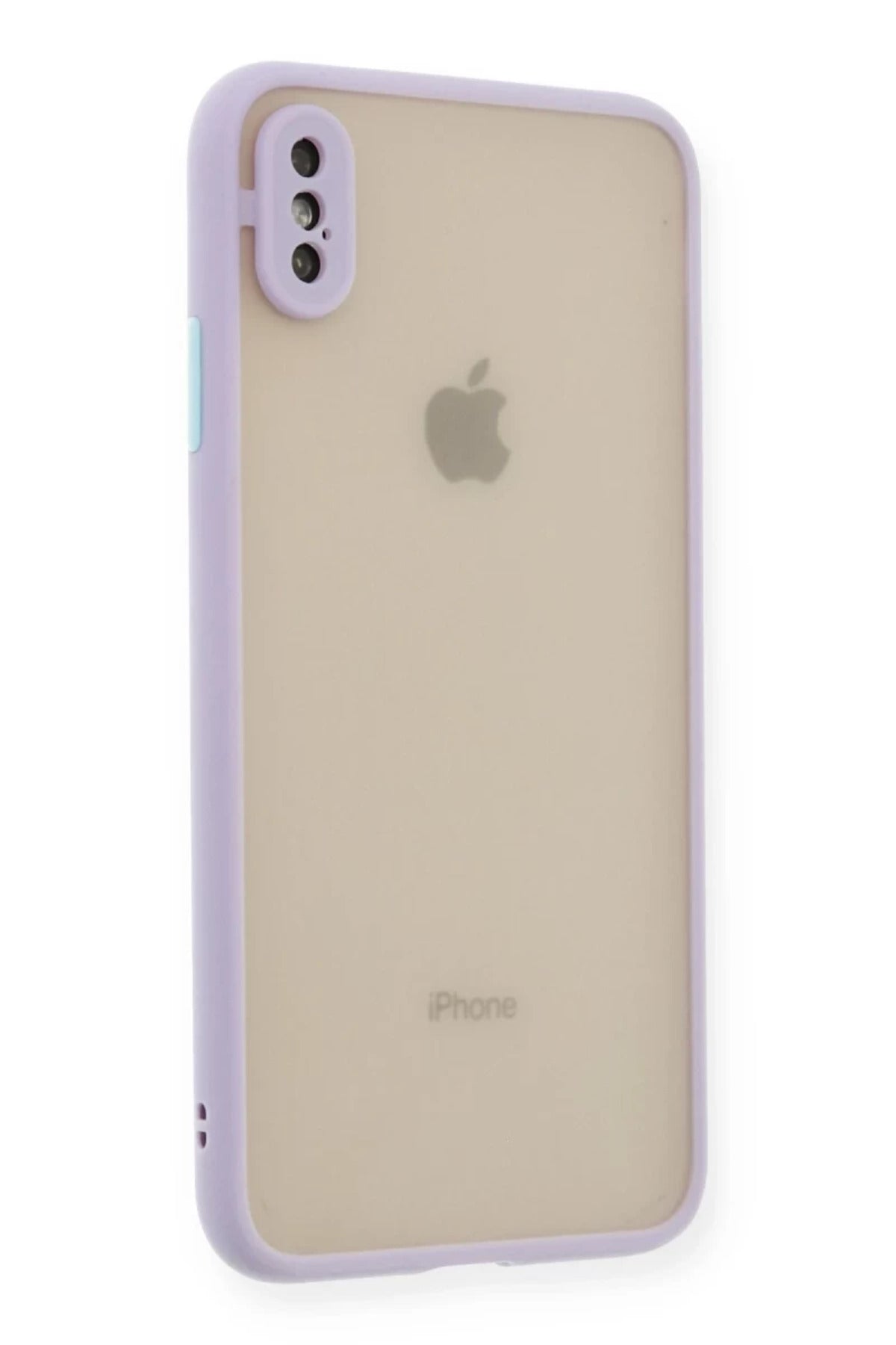Apple iPhone XS Max Uyumlu Kılıf Montreal Silikon Kapak - Mor