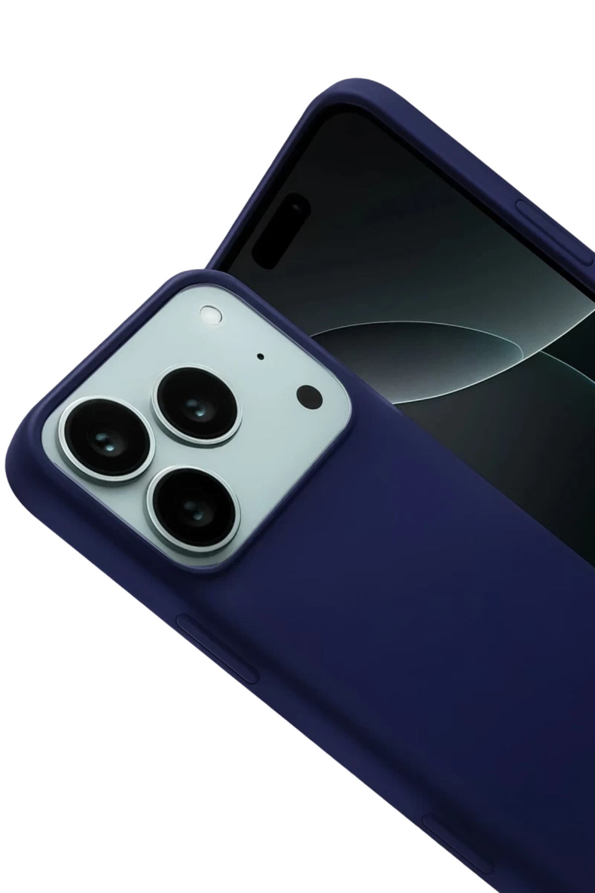 Apple iPhone 17 Pro Uyumlu Nano içi Kadife Silikon - Lacivert