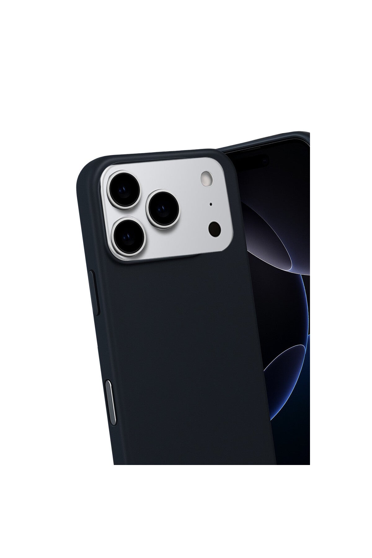 Apple iPhone 17 Pro Max Uyumlu Nano içi Kadife Silikon - Siyah