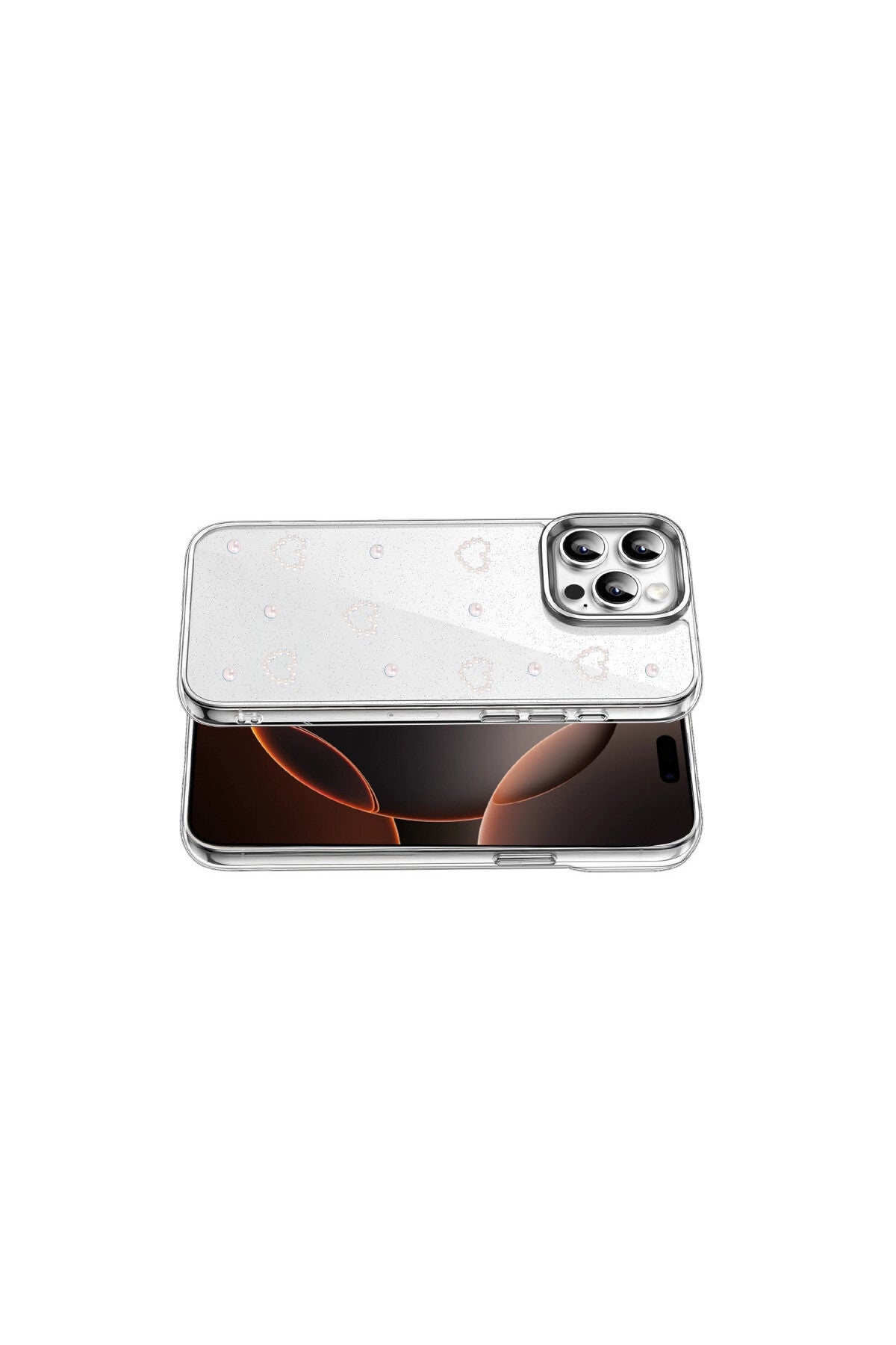 Apple iPhone 15 Pro Max Uyumlu Fiyonk Desenli Kapak - Desen 10