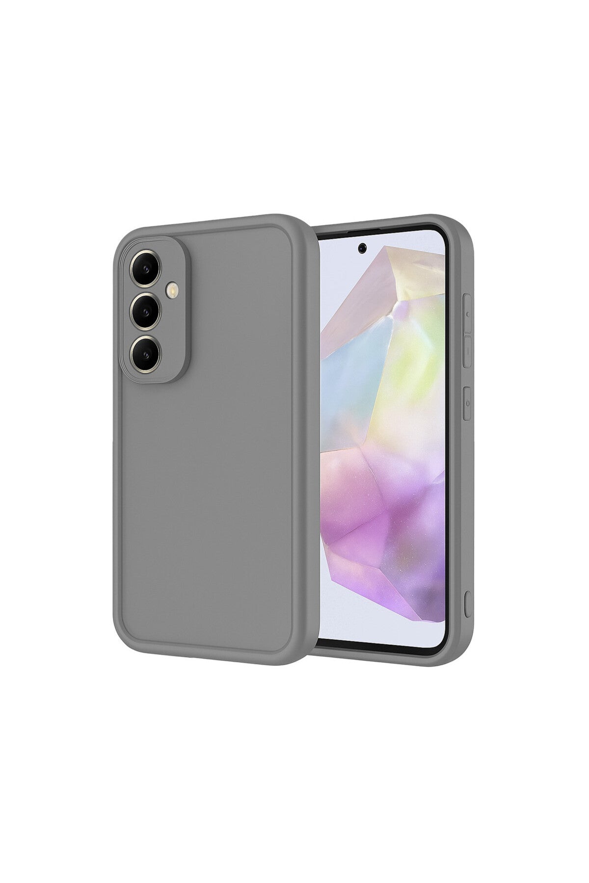 Samsung Galaxy A16 5G Uyumlu Kılıf Viera Silikon - Gri
