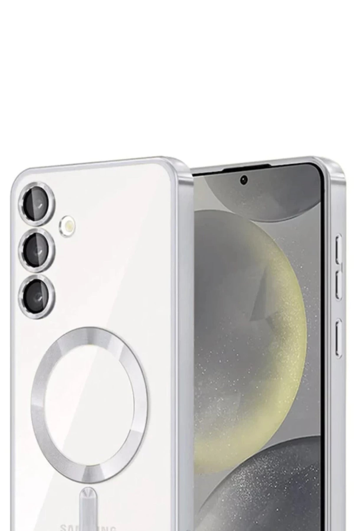 Samsung Galaxy A26 Uyumlu Kross Magneticsafe Kapak - Gümüş