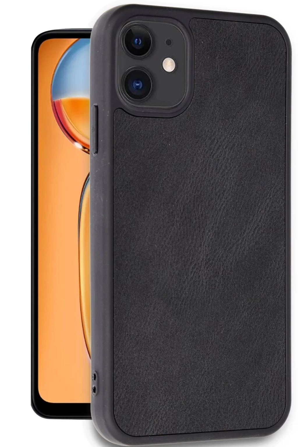 Apple iPhone 11 Uyumlu Kılıf Aras Deri Kapak - Siyah