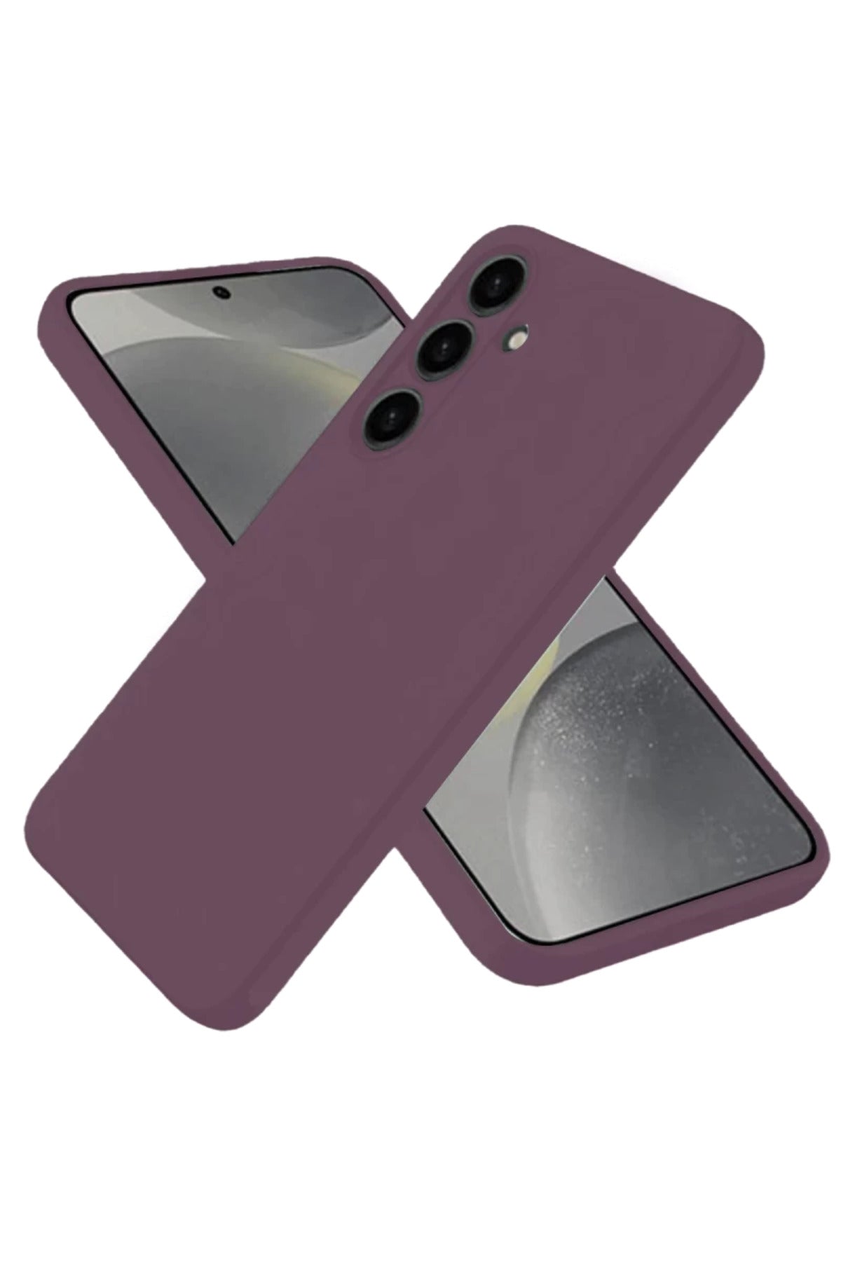 Samsung Galaxy A06 Uyumlu Kılıf First Silikon - Mürdüm