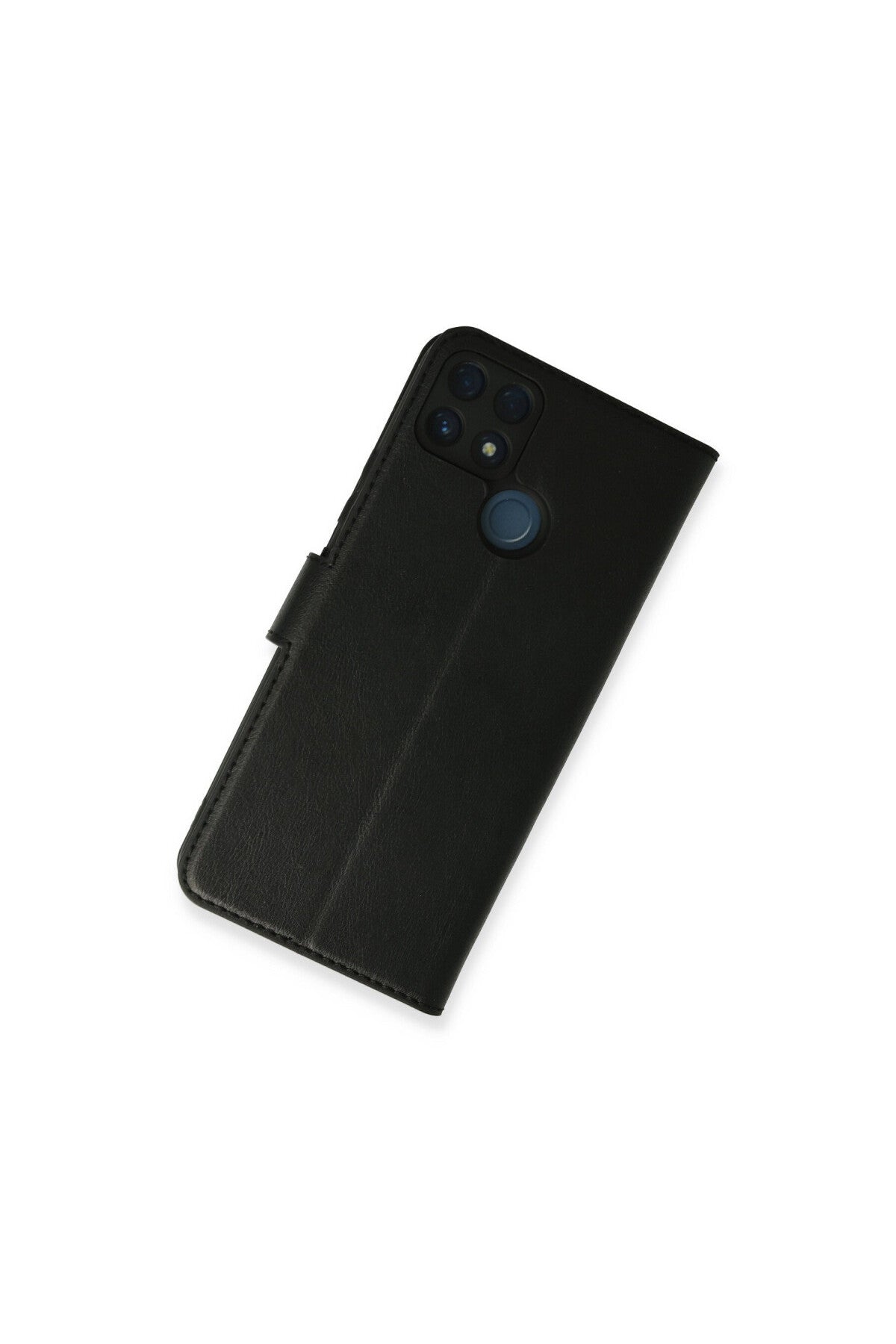 Realme C25 Uyumlu Kılıf Trend S Plus Kapaklı Kılıf - Siyah