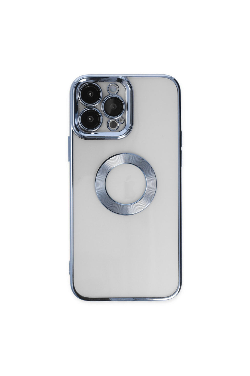 Apple iPhone 14 Pro Uyumlu Kılıf Slot Silikon - Sierra Blue