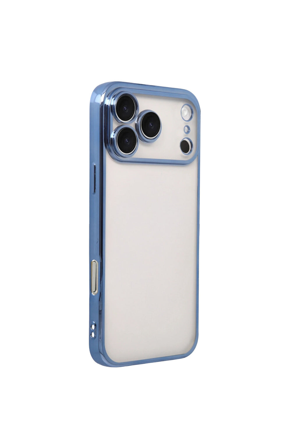 Apple iPhone 17 Pro Max Uyumlu Lensli Silikon - Açık Mavi
