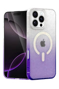 Apple iPhone 16 Pro Max Uyumlu Pummel Shiny Magsafe Kapak - Mor