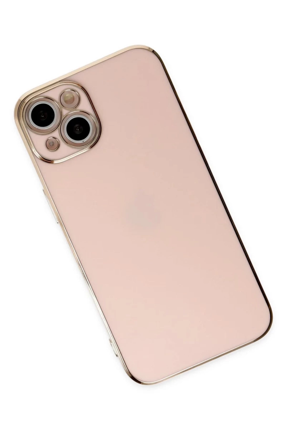 Apple iPhone 14 Uyumlu Kılıf Volet Silikon - Pembe