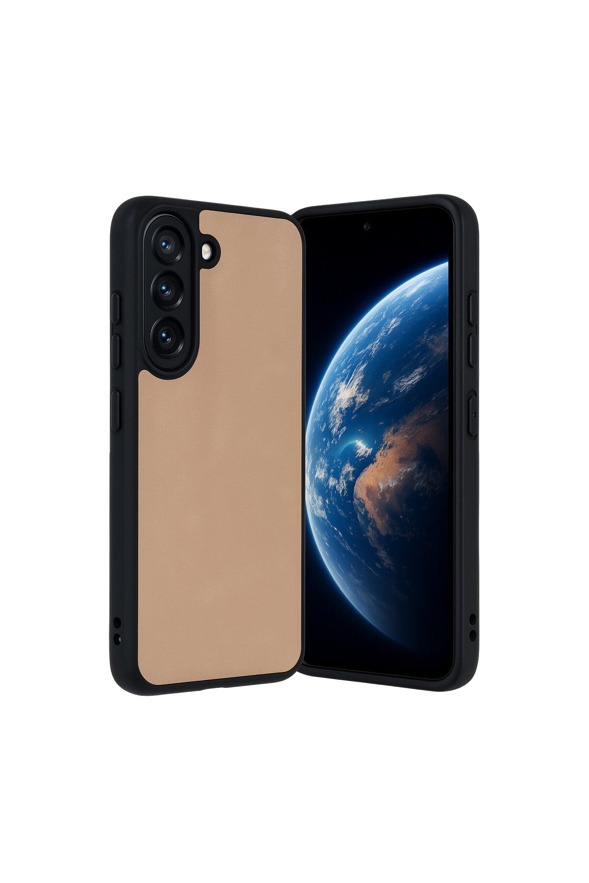 Samsung Galaxy A36 Uyumlu Kılıf Aras Deri Kapak - Pudra