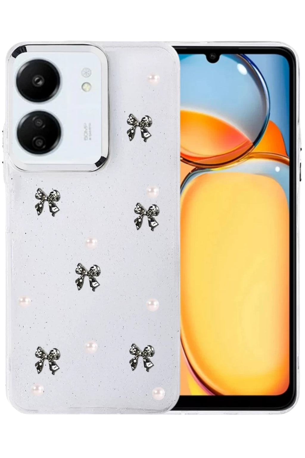 Xiaomi Redmi 13C Uyumlu Fiyonk Desenli Kapak - Desen 8