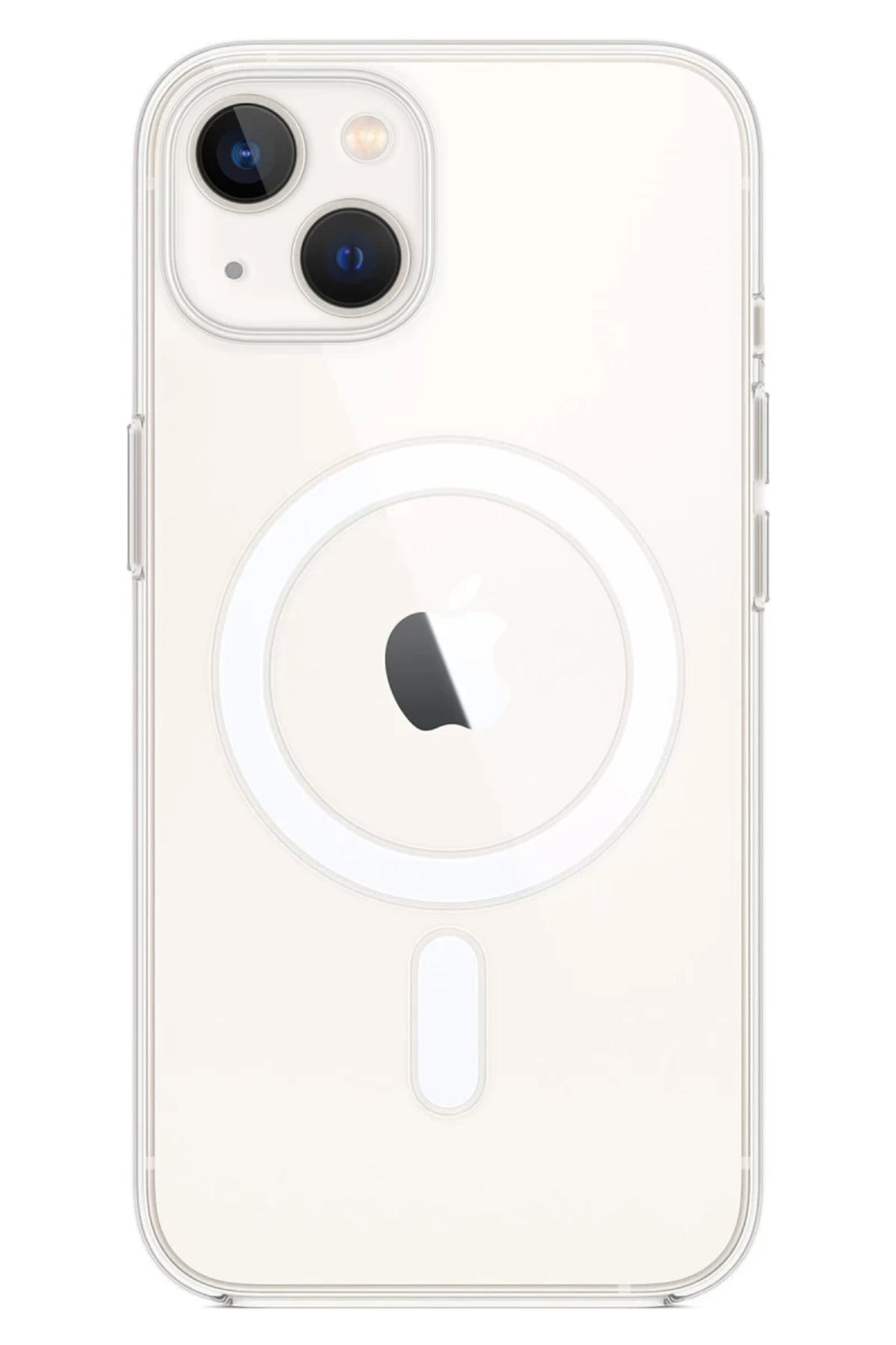 Apple iPhone 14 Uyumlu Kılıf Magneticsafe Şeffaf Silikon - Şeffaf