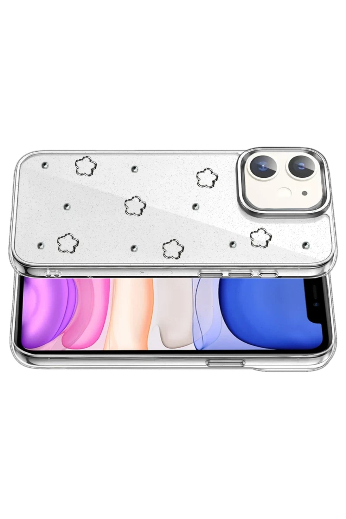 Apple iPhone 11 Uyumlu Fiyonk Desenli Kapak - Desen 2