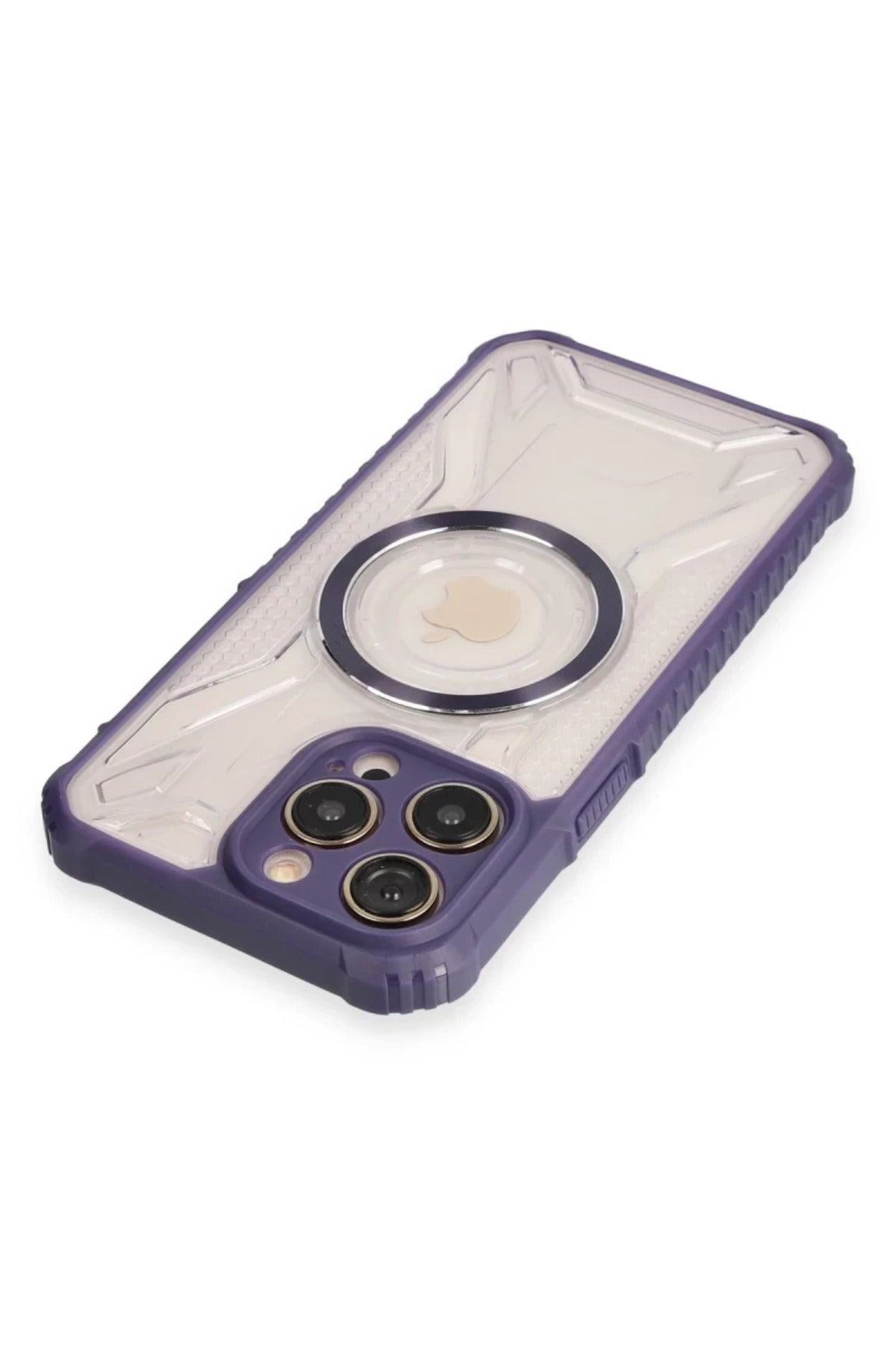 Apple iPhone 13 Pro Max Uyumlu Kılıf Prag Magneticsafe Kapak - Derin Mor