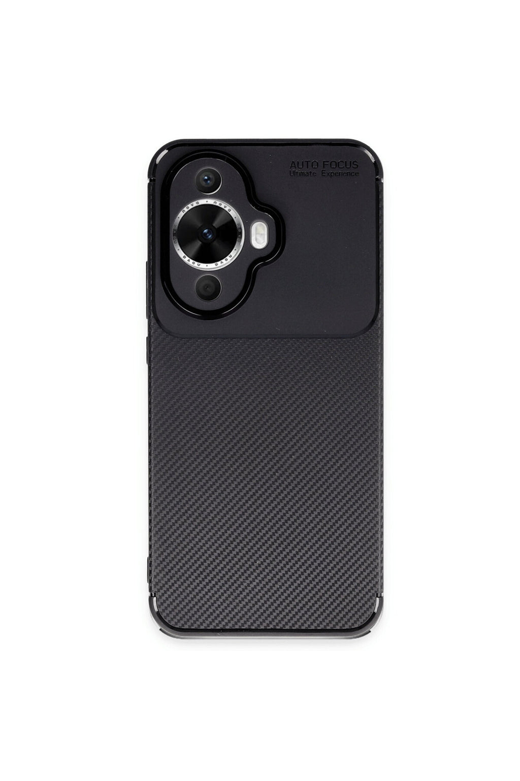 Huawei Nova 12S Uyumlu Kılıf Auto Focus Karbon Kapak - Siyah