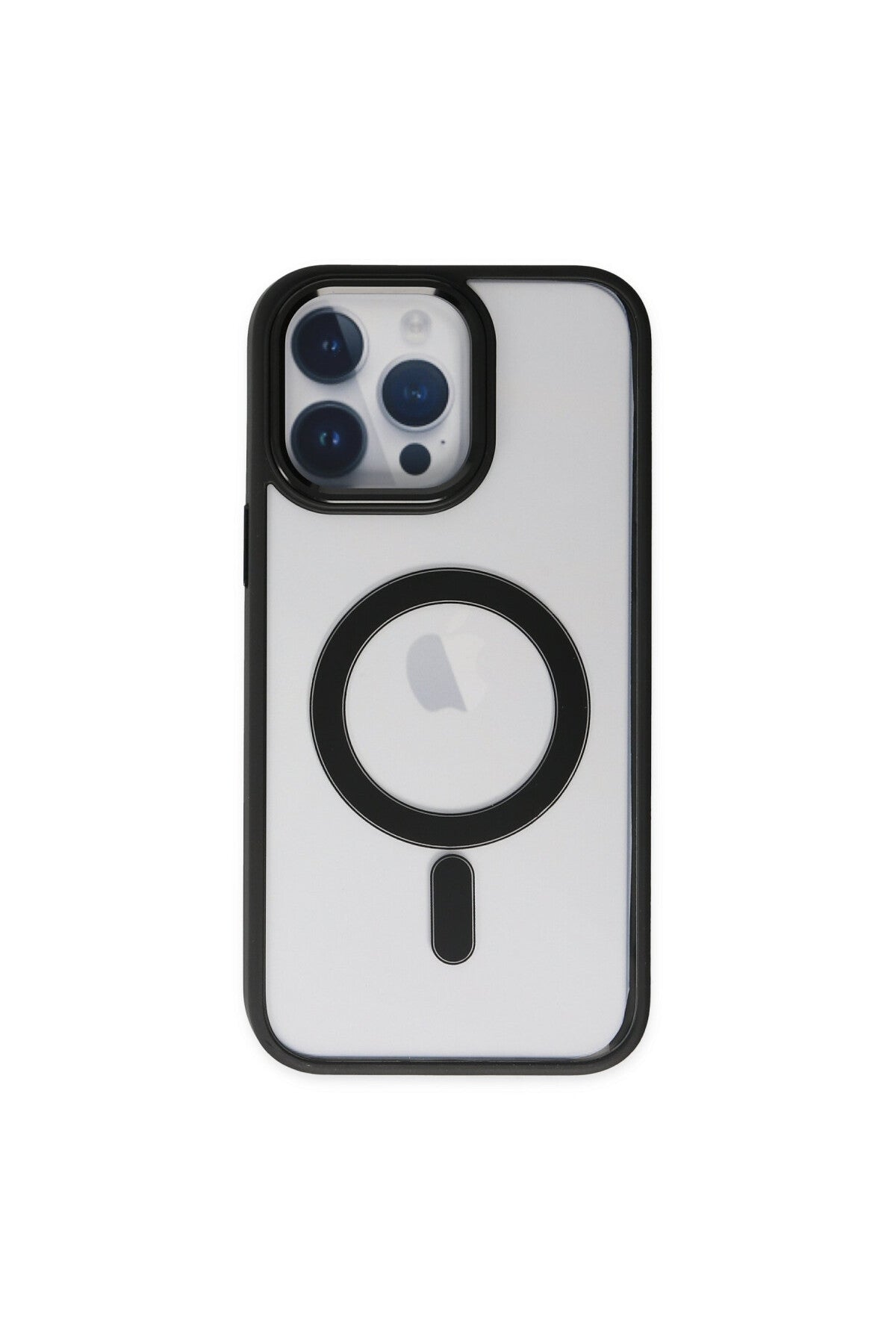 Apple iPhone 14 Pro Uyumlu Kılıf Room Magneticsafe Silikon - Siyah