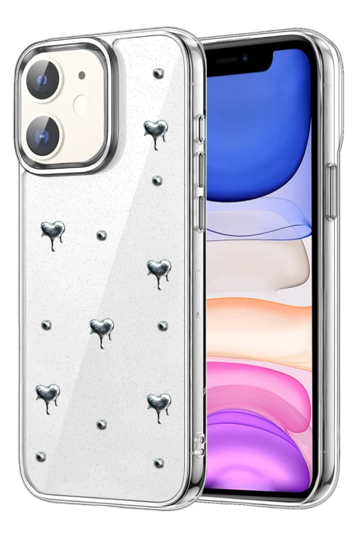 Apple iPhone 11 Uyumlu Fiyonk Desenli Kapak - Desen 1
