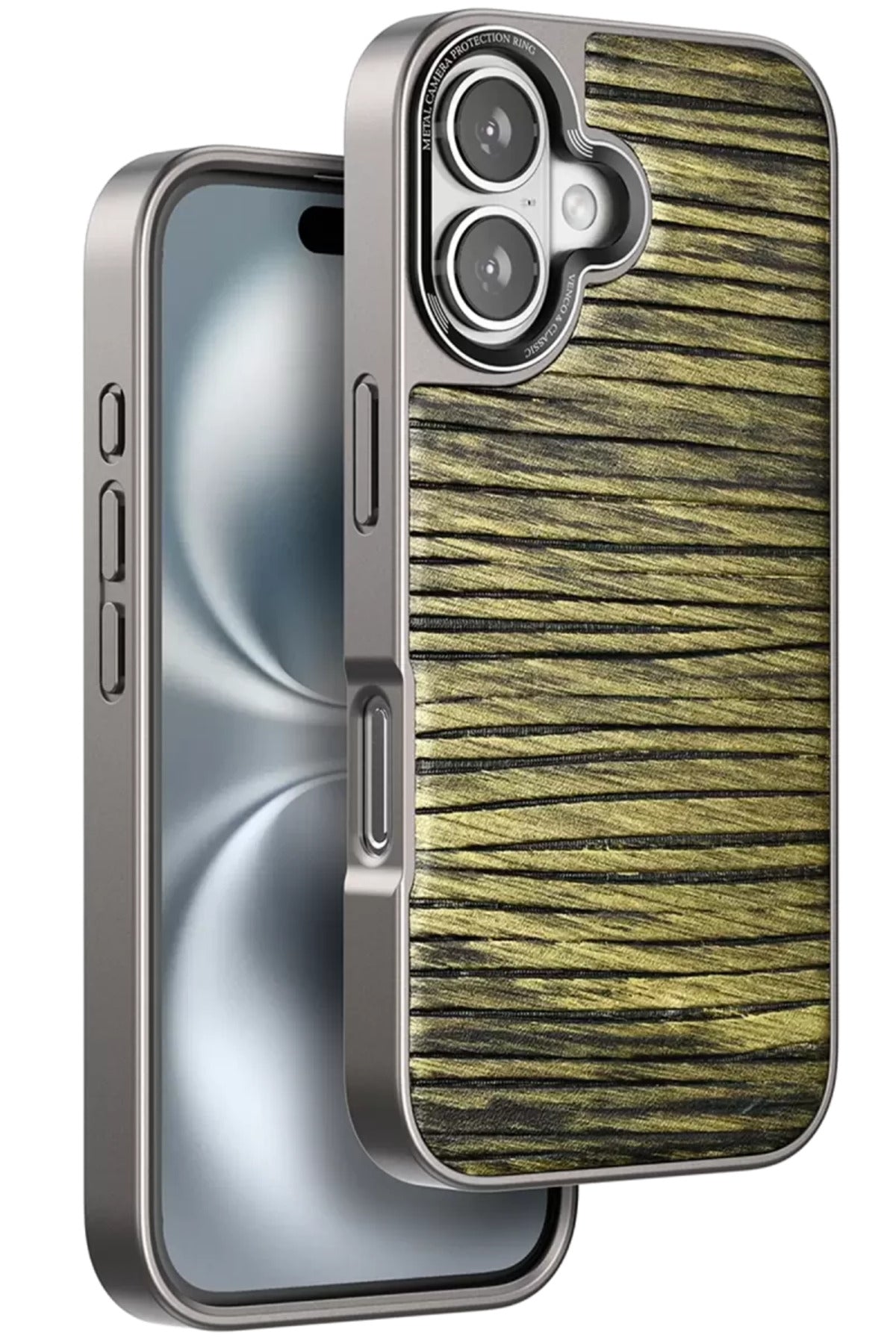 Venco Apple iPhone 16 Uyumlu Wave Kapak - Koyu Kahve