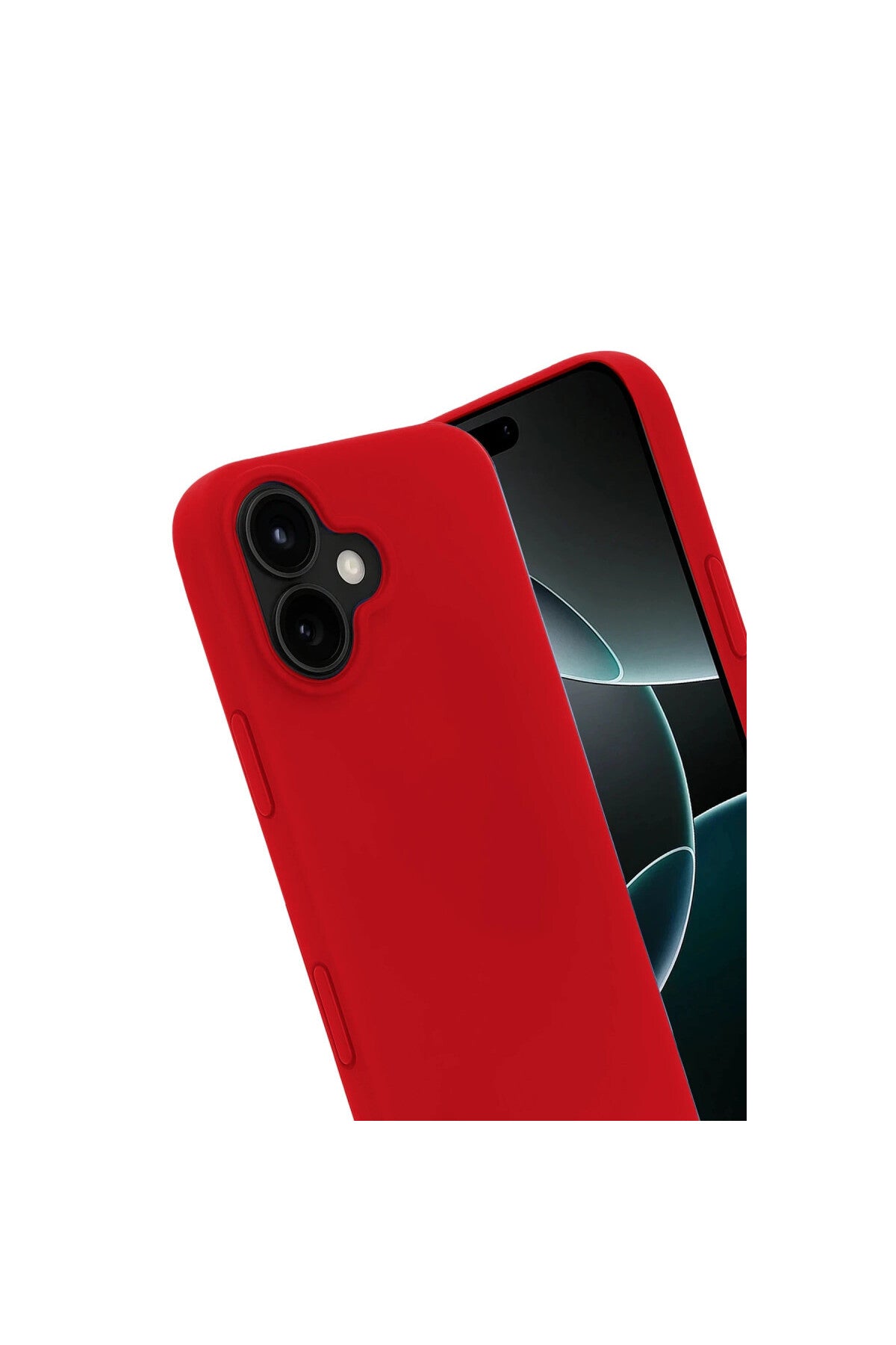 Apple iPhone 17 Uyumlu Nano içi Kadife Silikon - Kırmızı