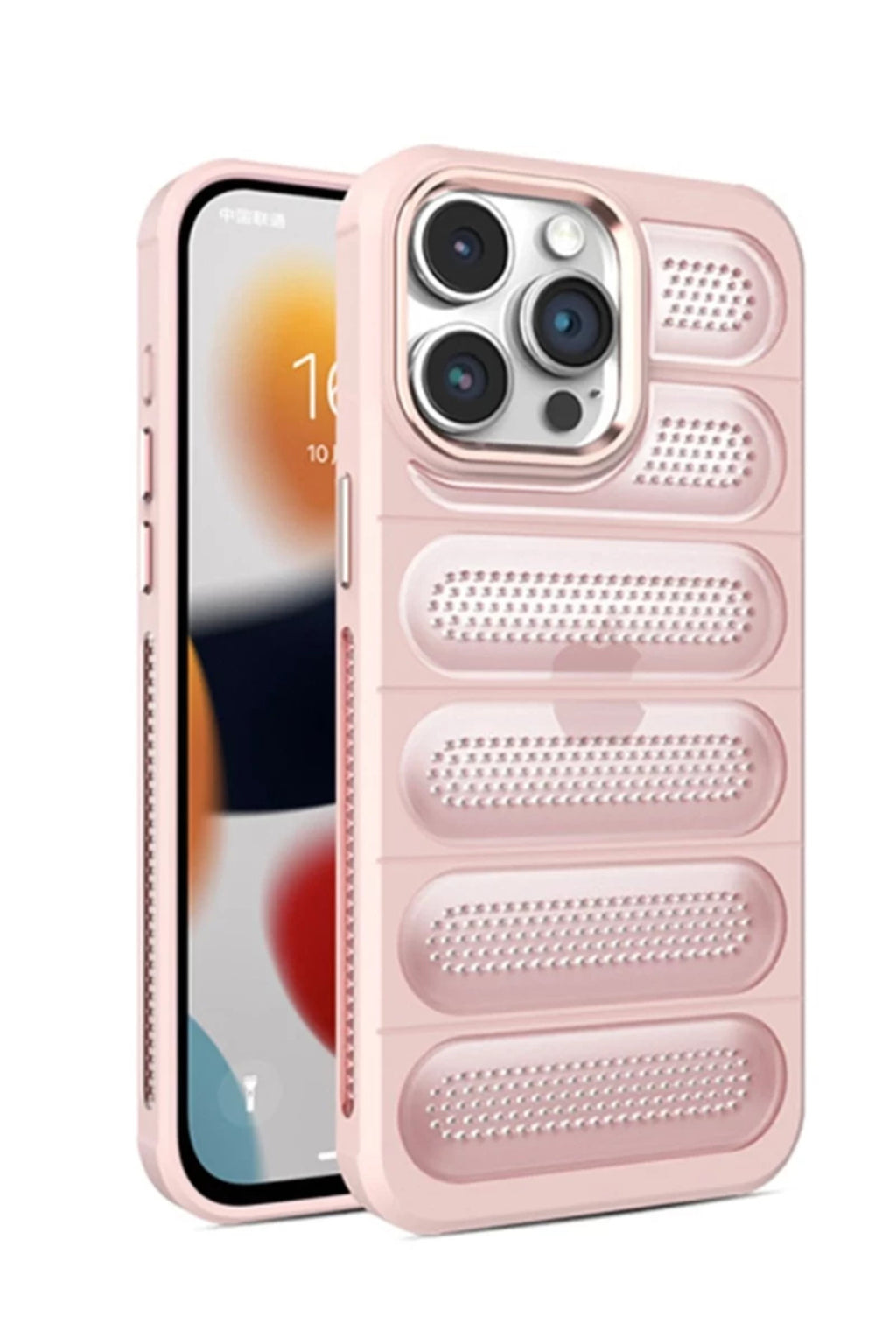 Apple iPhone 14 Pro Uyumlu Kılıf Airmax Silikon Kapak - Pembe
