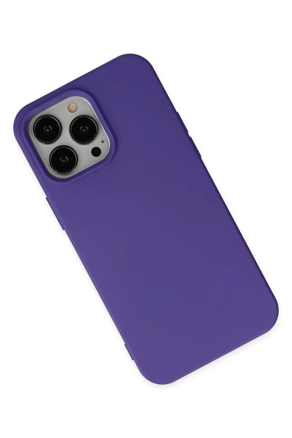Apple iPhone 14 Pro Max Uyumlu Kılıf Nano içi Kadife Silikon - Mor