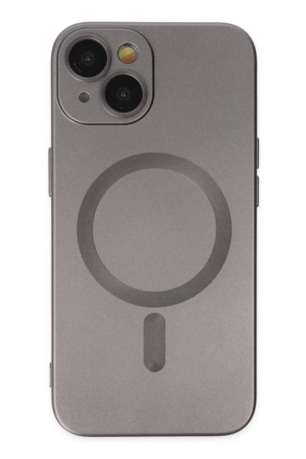 Apple iPhone 14 Plus Uyumlu Kılıf Moshi Lens Magneticsafe Silikon - Füme