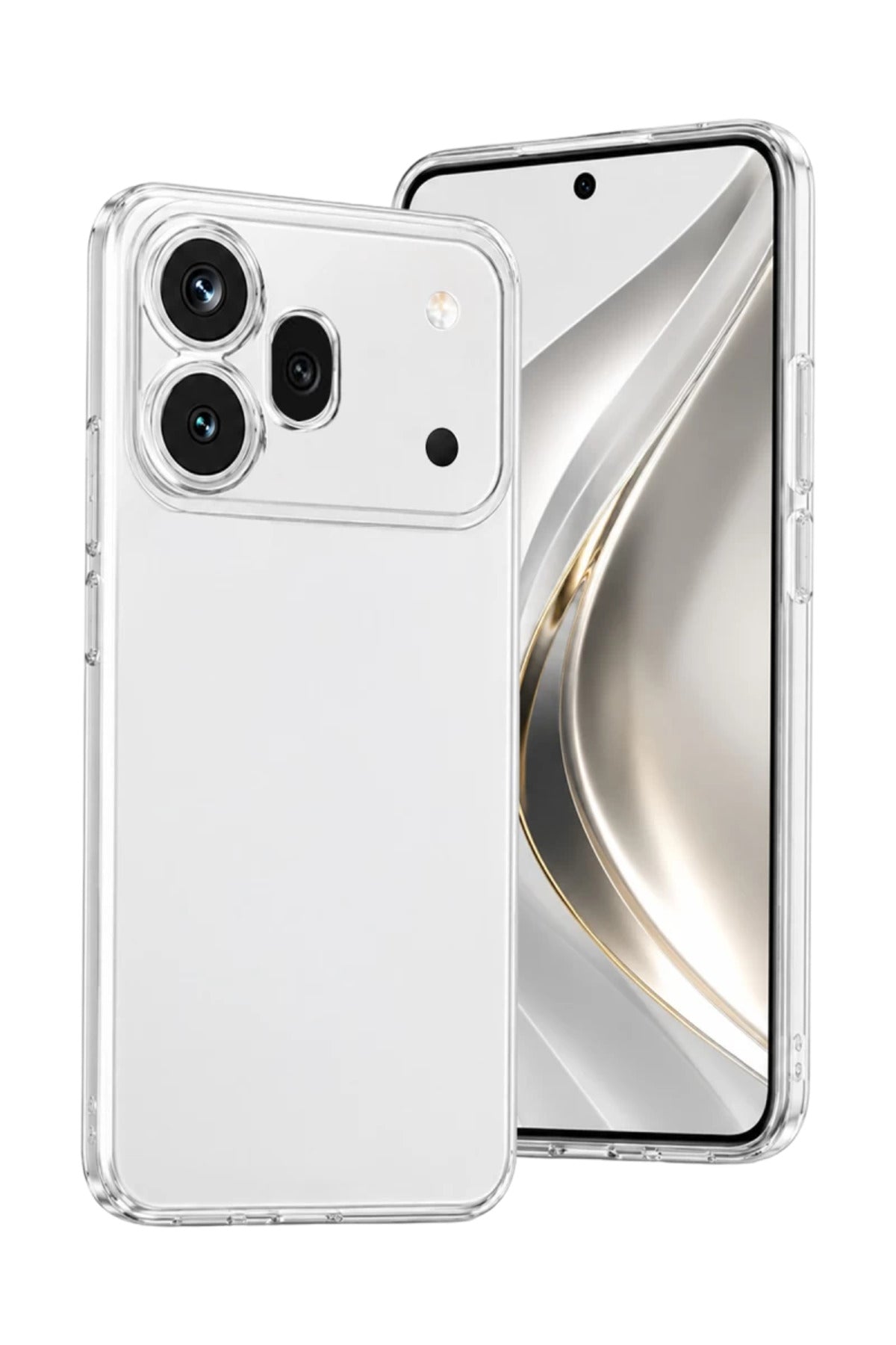 Huawei Honor 600 Pro Uyumlu Lüx Şeffaf Silikon - Şeffaf