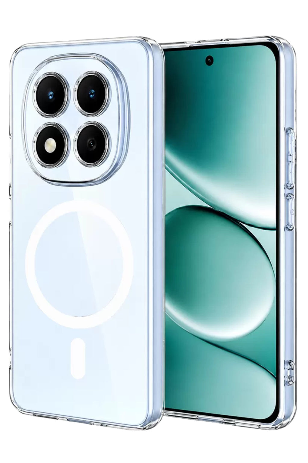 Xiaomi Redmi Note 15 Pro 5G Uyumlu Combo Sert Şeffaf Magsafe Kapak - Şeffaf