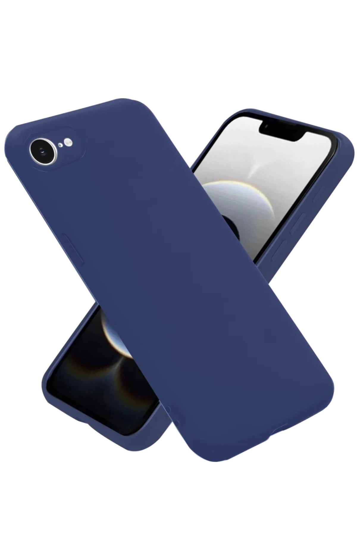 Apple iPhone 16E Uyumlu Kılıf First Silikon - Lacivert