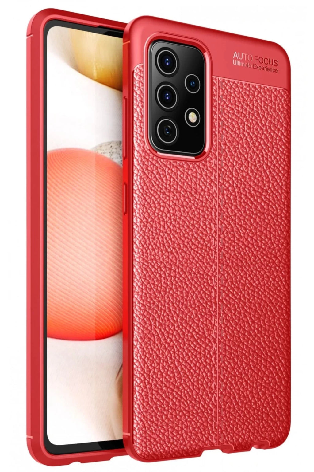 Samsung Galaxy A72 Uyumlu Kılıf Auto Focus Kapak - Kırmızı